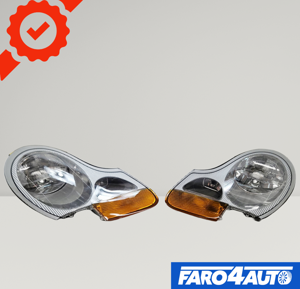 PORSCHE 911 996, H7 LEFT + RIGHT SIDE HEADLIGHTS