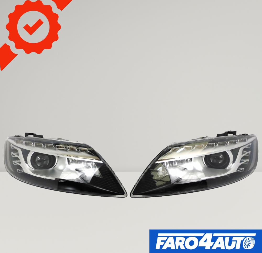 AUDI Q7, XENON LED RIGHT + LEFT SIDE HEADLIGHTS