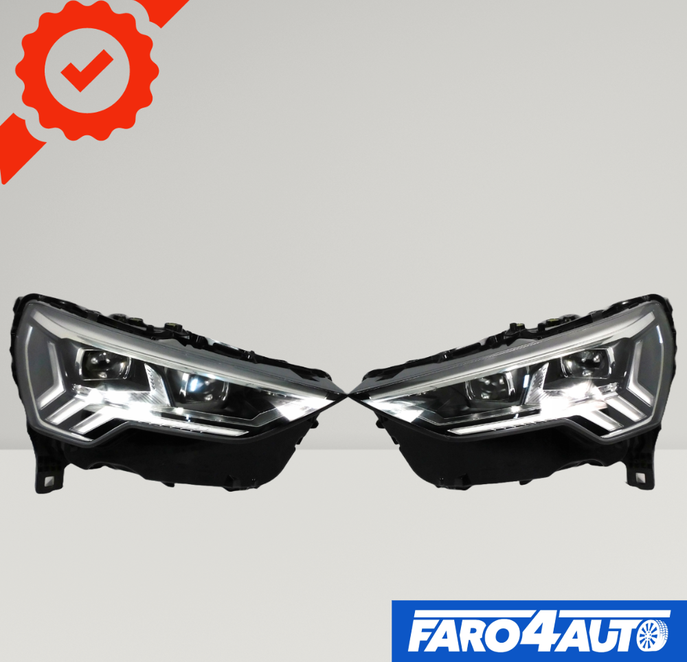 AUDI Q3, FULL LED LEFT + RIGHT SIDE HEADLIGHTS